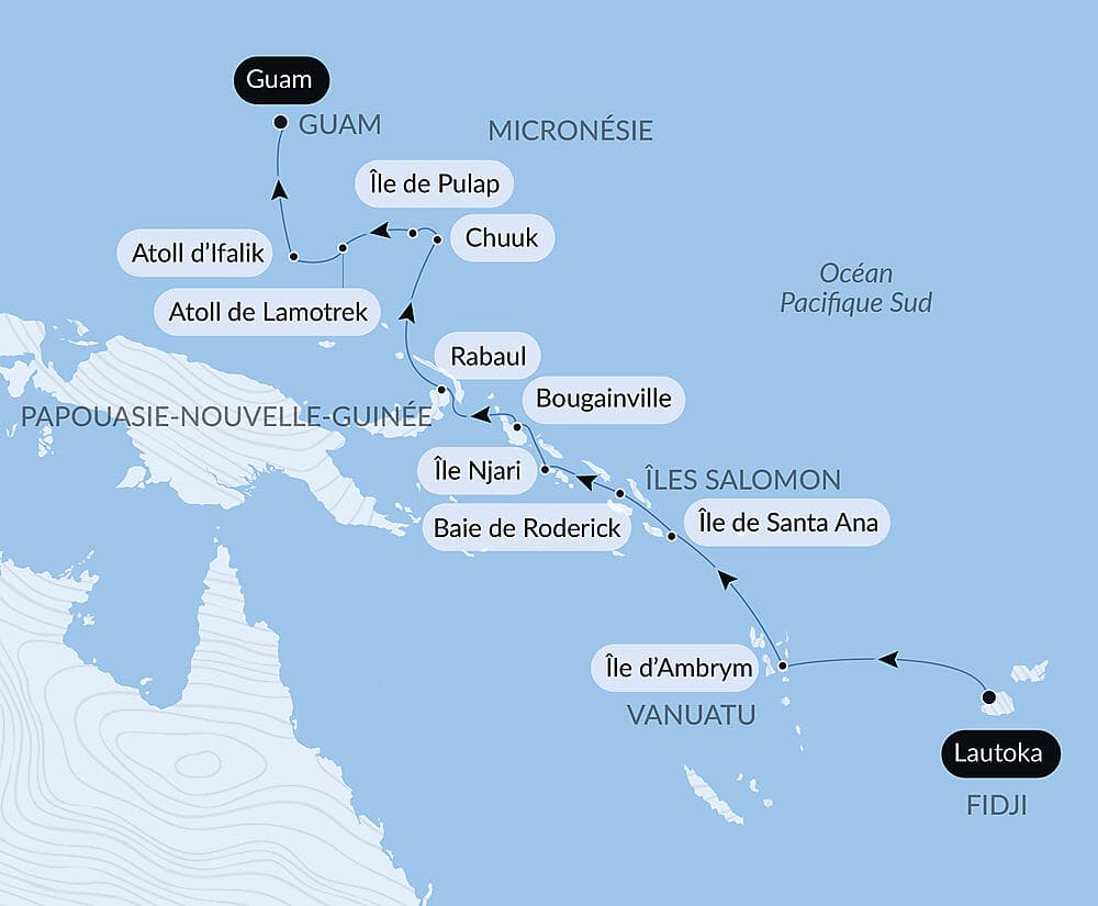 Des Fidji à la Micronésie
