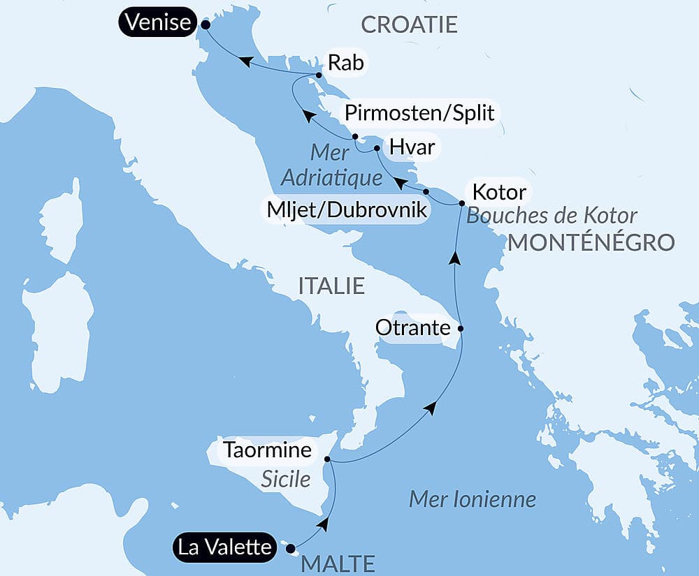De Malte aux rives de l'Adriatique
